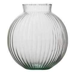 Glass ball vase W-487 H:18cm D:17cm