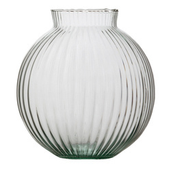 Glass ball vase W-487B H:23cm D:22cm