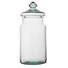 Glass jar vase H:32cm D:14cm W-332N1+glass cover
