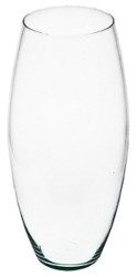 Glass vase W-268C H:30cm D:14,5cm