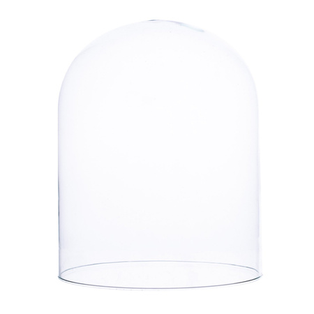 Glass dome W-315B+top hole H:22cm D:17cm