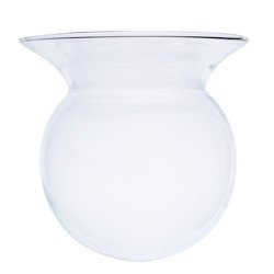 Glass ball vase with collar W-558 H:14cm D:14,5cm