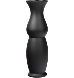 High vase W-501A black matt H: 50cm D:15cm