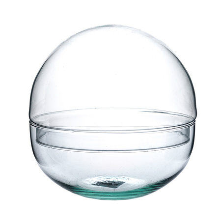 Two piece terrarium glass sphere W-610B+W-611B H:15cm D:15cm