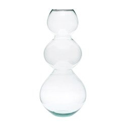Bubble-shape glass vase W-400B H:50cm D:23cm