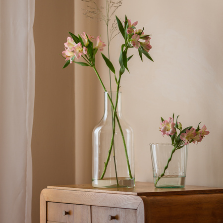 Glass bottle vase W-394A H:33cm D:15cm 