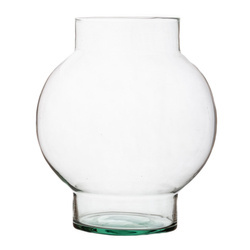 Glass ball vase W-619G H:28cm D:24cm