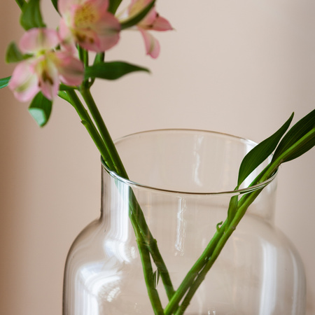 Glass jar vase H:30cm D:19cm W-395E