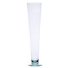Stemmed glass vase W-181B H:50cm D:12,2cm
