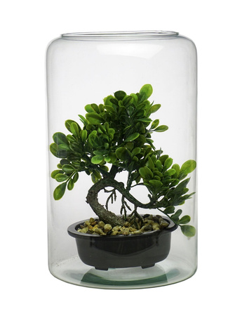 Glass jar vase W-605A H:30cm D:19cm 