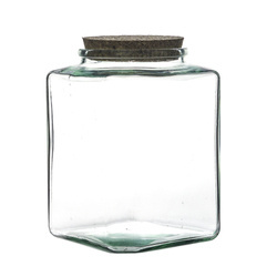 Glass jar vase H:20cm D:14,5cm WMP-001