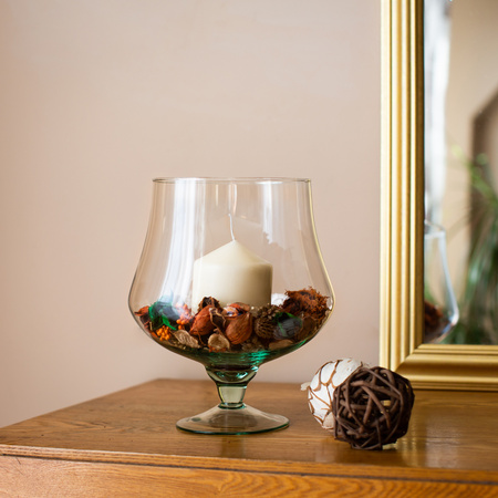 Glass cognac vase KK-3 H:21cm D:18cm