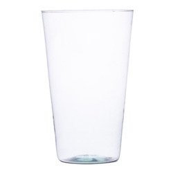 Glass vase W-96R H:19cm D:9cm