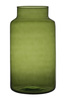 Glass jar vase W-395D H:35cm D:19cm Green/grey