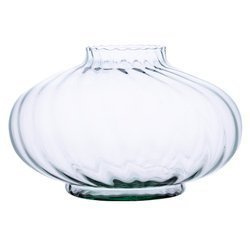 Glass vase grave candle UFO/W optic H:22cm D:30cm