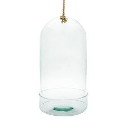 Glass cover W-315E1+rope+cylinder base H:40 D:20cm
