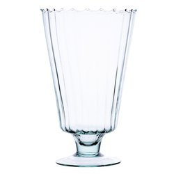 Stemmed glass vase W-235 optic H:25cm D:15cm