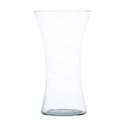 Glass vase W-55E H:18,5cm D:13,5cm