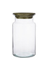 Glass jar vase H:25cm D:17cm W-332S1 + cork