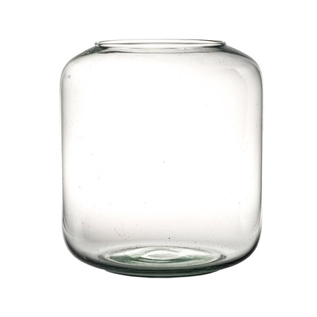 Glass vase jar W-713A H:18cm D:16.5cm