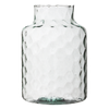Glass jar vase W-395H honeycomb H:25cm D:17cm