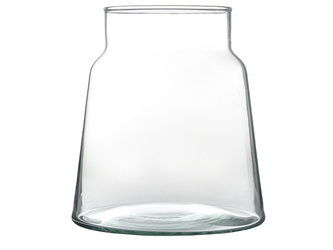 Glass vase W-702D H:12cm D:11cm