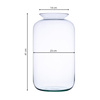 Glass jar vase W-524A H:41cm D:23cm