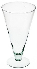 Stemmed glass vase W-ST 27/11 H:27cm D:11cm