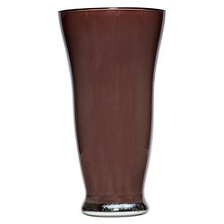 Glass vase W-57 H:20cm D:12,5cm Brown