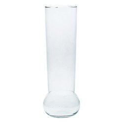 Glass vase W-366 H:38cm D:13cm