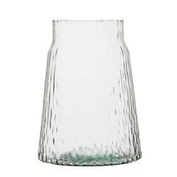 Hammered glass vase W-702A1 H:25cm D:19cm