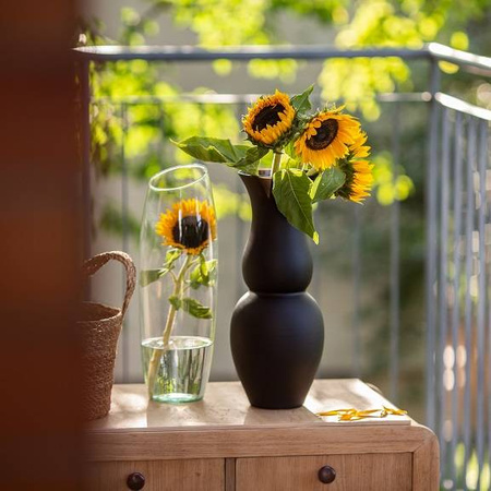 Glass vase W-213C slant H:40cm D:13,5cm SALE