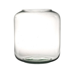 Glass vase jar W-713A H:18cm D:16.5cm SALE