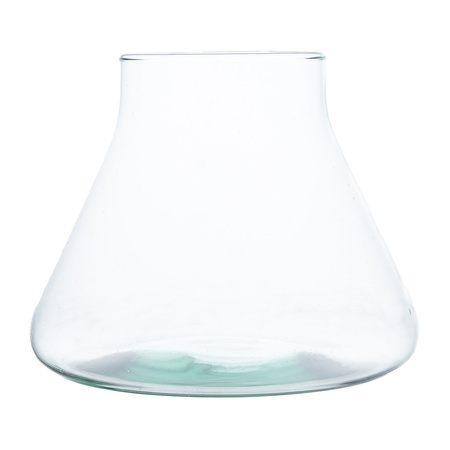 Glass vase W-414A H:15cm D:19cm