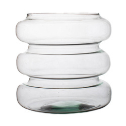 Glass vase W-617C H:19cm D:19 cm