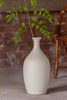 Tall bottle vase cream W-259 H:45cm D:23cm